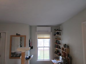 Ductless HVAC installation in Arlington, MA colonial