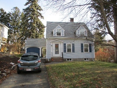 Lexington MA cape style home